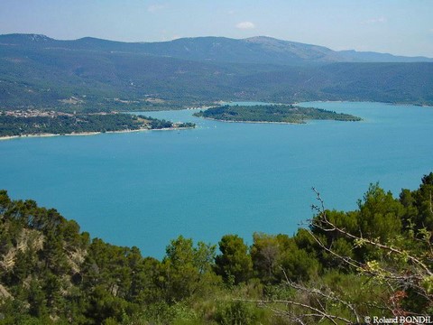 Le lac vu de St Croix du Verdon