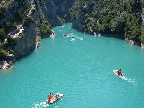 Pédalo dans les Gorges du Verdpn